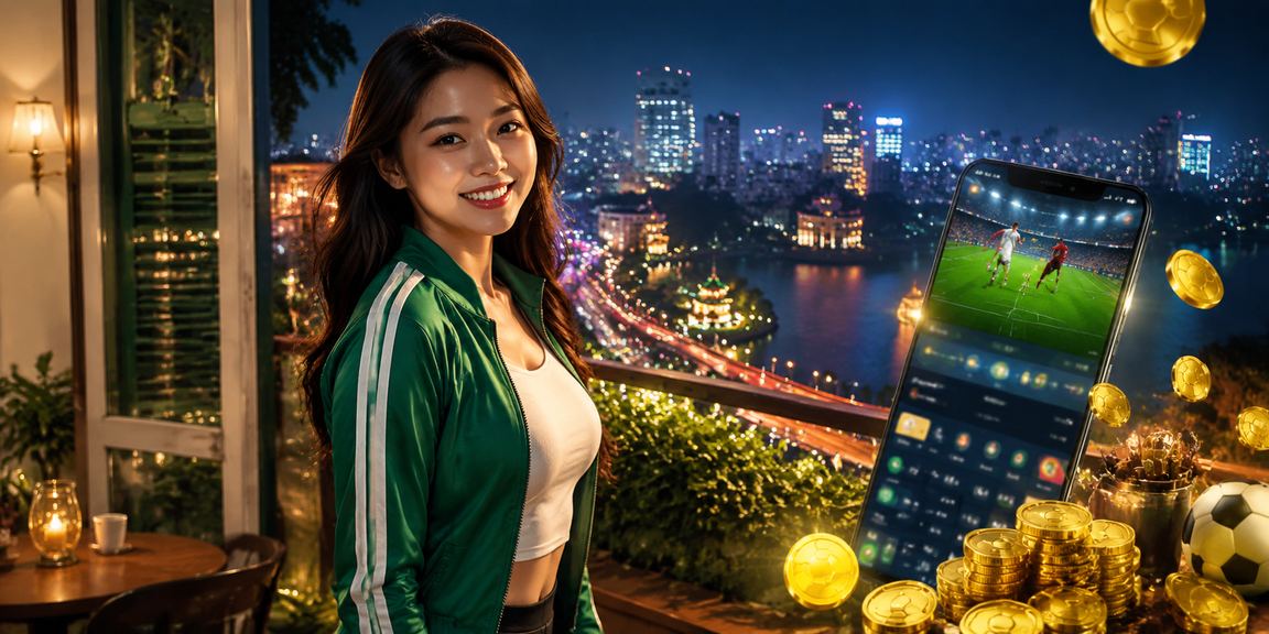 Người chơi tại Hà Nội thư giãn với cà phê và theo dõi kết quả cá cược trên điện thoại