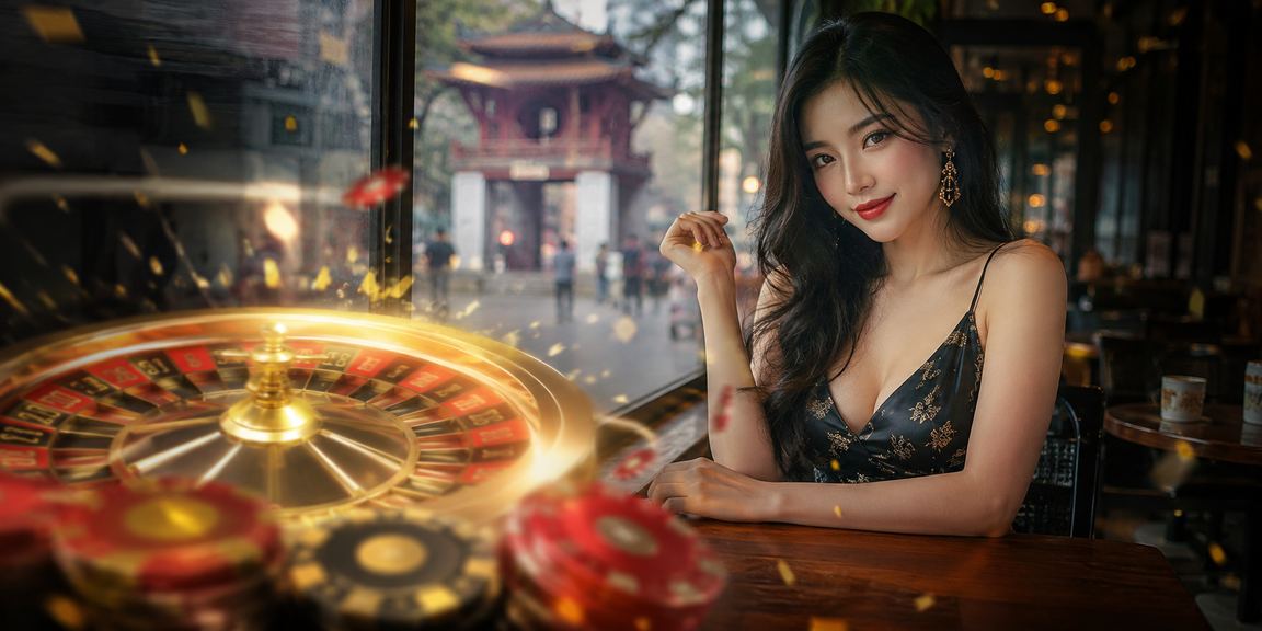 Người chơi tại Hà Nội theo dõi ưu đãi roulette live casino của hgame bên ly cà phê