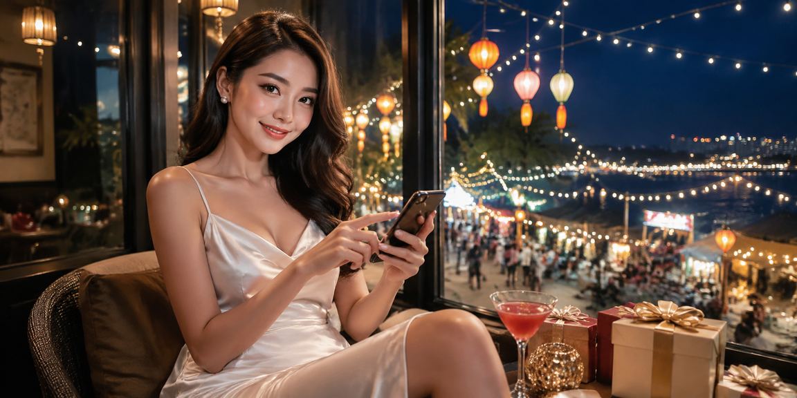 Người dùng VIP tại Hà Nội theo dõi bonus và tài khoản qua điện thoại bên ly cà phê