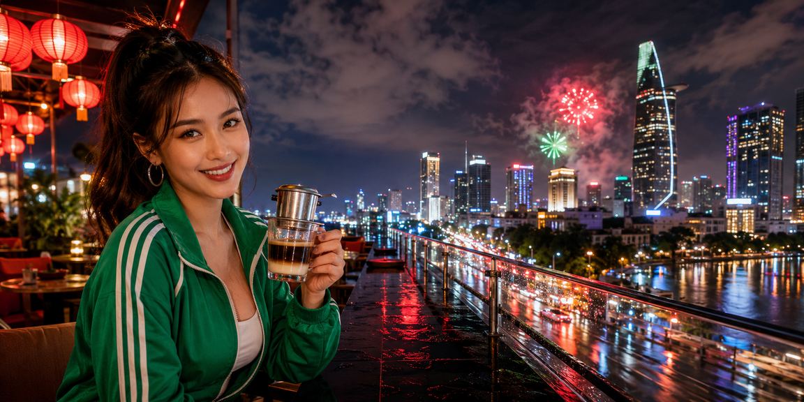 Người dùng tại TP. Hồ Chí Minh truy cập nền tảng cá cược qua điện thoại bên tách cà phê